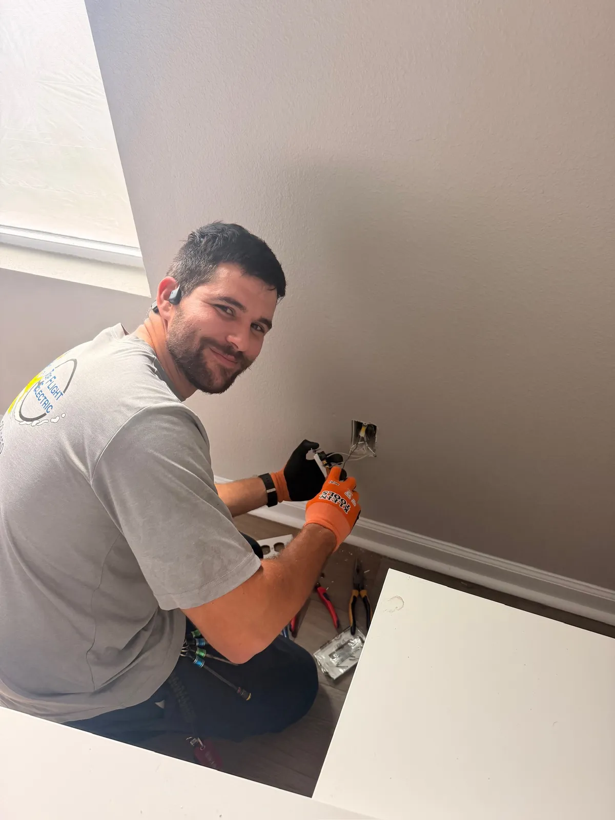 New outlet installation — Top Flight Electric