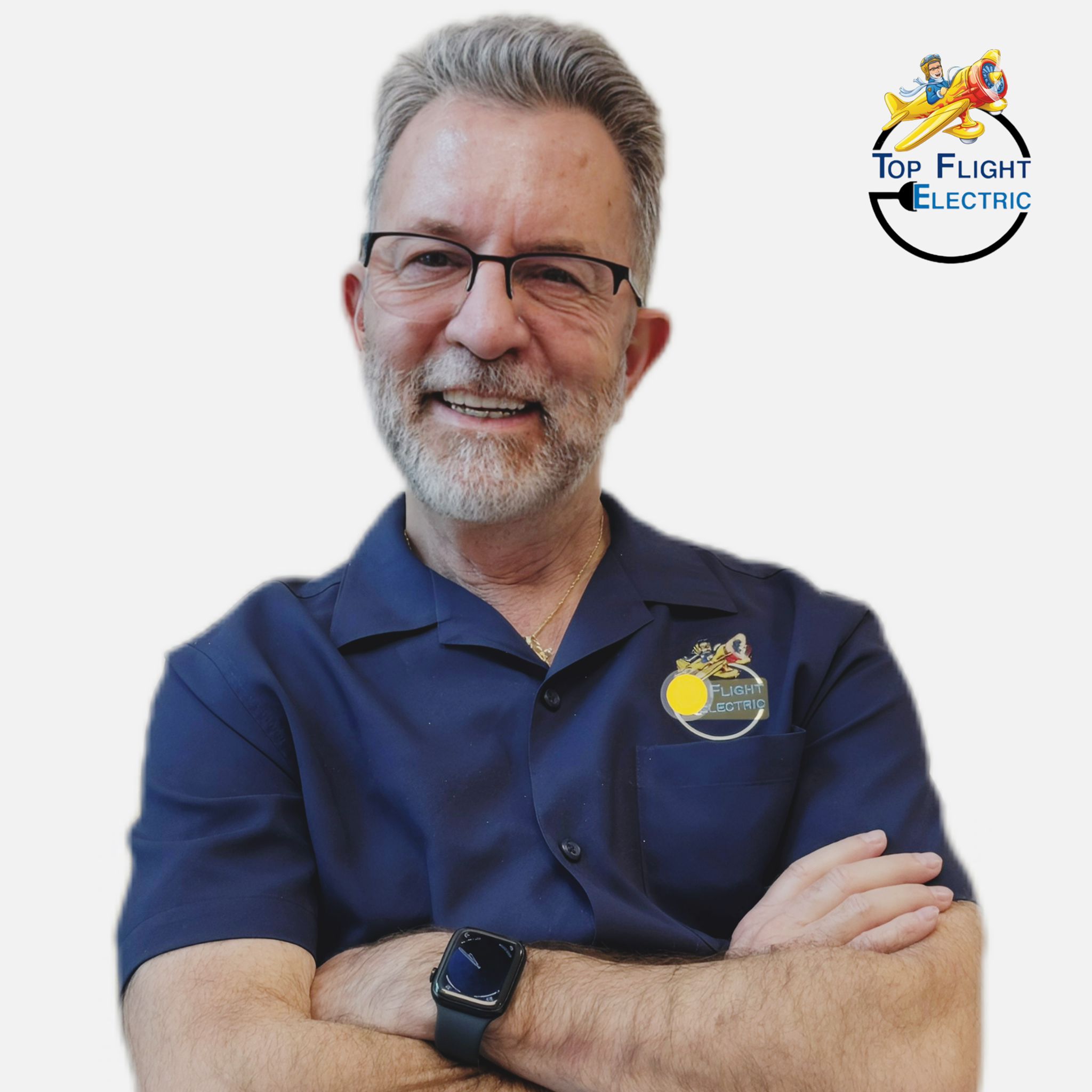 Picture of company owner, Billy smiling in driver's seat